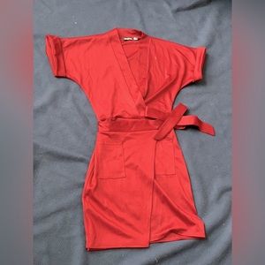 Mini wrap dress
